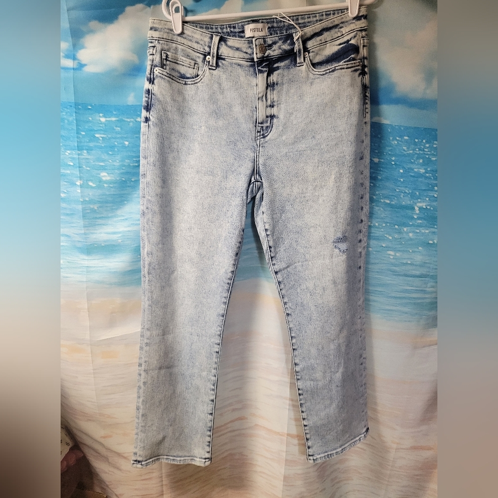 Pistola NWT Straight jeans Into The Groove Wash Size 32 Women's‎